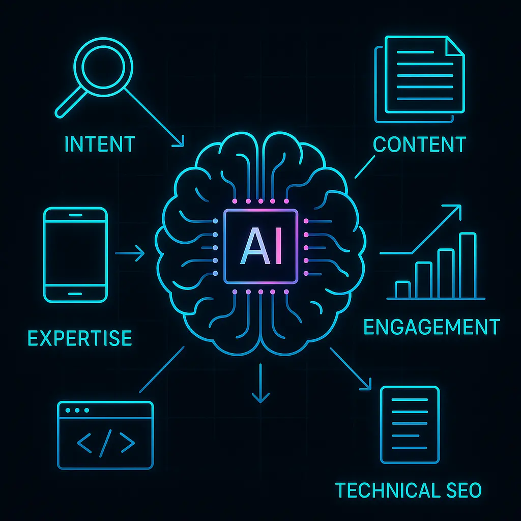 User intent analysis diagram for AI-based SEO
